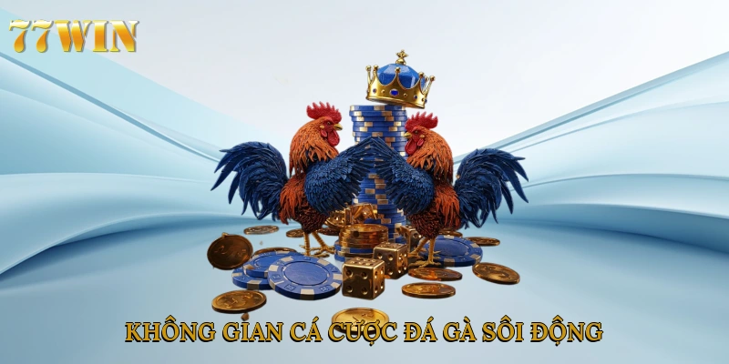 Không gian cá cược đá gà sôi động